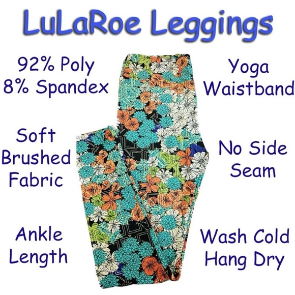 Burgundy Animal Pattern OS LulaRoe leggings - Picture 10 of 10